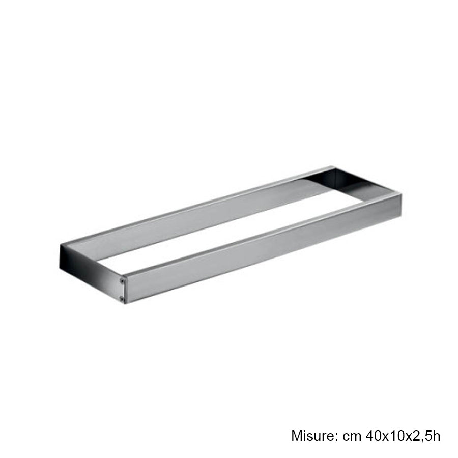 Porta asciugamani o porta accessori 400 mm in ottone cromato Skuara di Lineabeta by CeramicStore | Lo specialista del tuo bagno