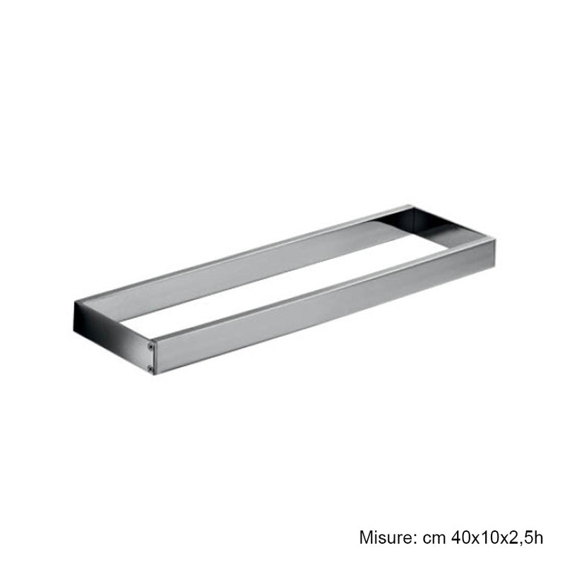Porta asciugamani o porta accessori 600 mm in ottone cromato Skuara di Lineabeta by CeramicStore | Lo specialista del tuo bagno