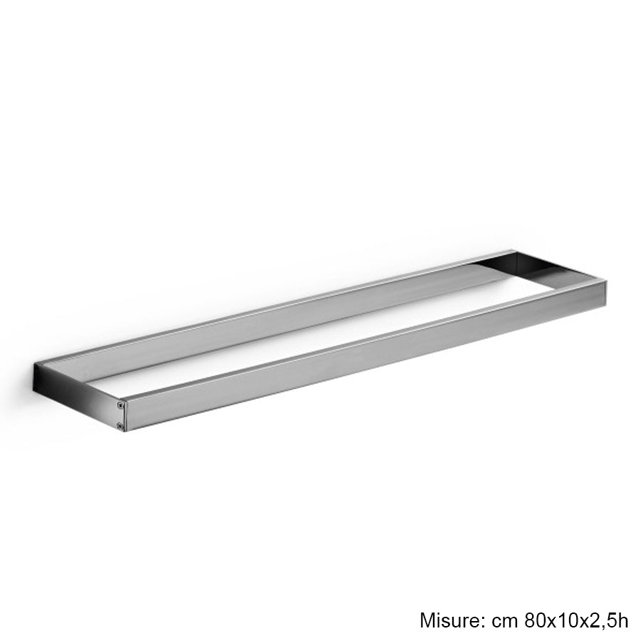 Porta asciugamani o porta accessori 800 mm in ottone cromato Skuara di Lineabeta by CeramicStore | Lo specialista del tuo bagno