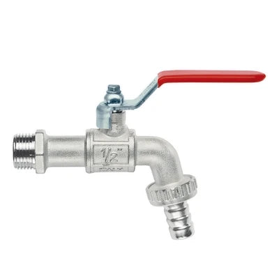 Rubinetto portagomma a sfera leva piatta 1 dn25 12 bar / 174 psi