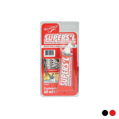 Sigillante siliconico supersil alta temperatura 60 ml nero