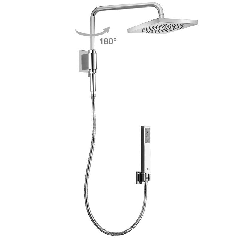 Bossini braccio doccia girevole quadro Cube Renovation art. 5H73720 by CeramicStore | Lo specialista del tuo bagno