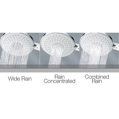 Bossini set doccia saliscendi MIXA con doccia 3 getti by CeramicStore | Lo specialista del tuo bagno