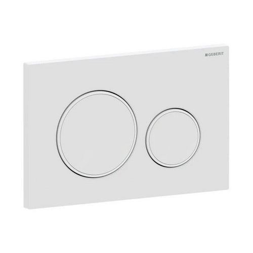 Placca di copertura 2 tasti sigma 20 geberit cromo bordi tasti satinati