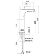 Miscelatore lavabo alto Paffoni Red completo di flessibili by CeramicStore | Lo specialista del tuo bagno