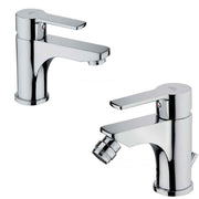Paffoni Red miscelatore lavabo c/scarico + bidet c/scarico ottone cromato by CeramicStore | Lo specialista del tuo bagno