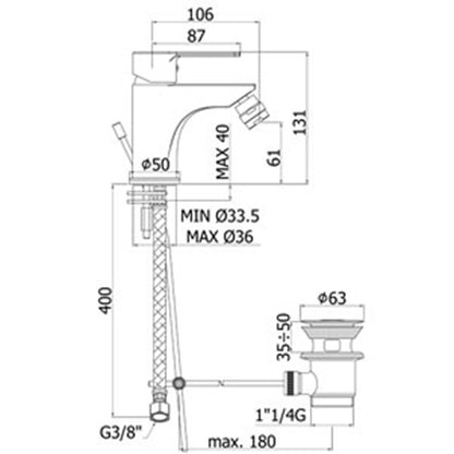 Paffoni Red miscelatore lavabo c/scarico, bidet c/scarico e doccia deviatore by CeramicStore | Lo specialista del tuo bagno