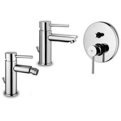 Paffoni Stick miscelatore lavabo c/scarico, bidet c/scarico e doccia con deviatore by CeramicStore | Lo specialista del tuo bagno