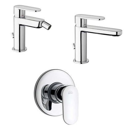 Paffoni Candy miscelatore lavabo c/scarico, bidet c/scarico e doccia by CeramicStore | Lo specialista del tuo bagno