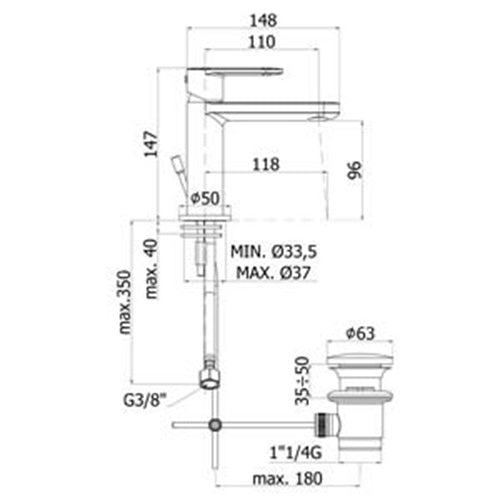 Paffoni Candy miscelatore lavabo c/scarico, bidet c/scarico e doccia con deviatore by CeramicStore | Lo specialista del tuo bagno