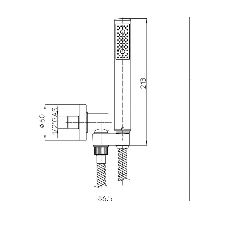 Bossini set doccia duplex modello ZEN completo di supporto e presa acqua by CeramicStore | Lo specialista del tuo bagno