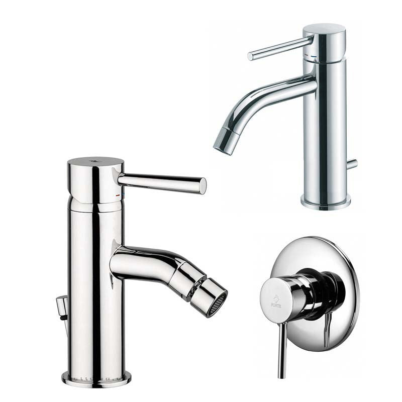 Paffoni Light miscelatore lavabo c/scarico, bidet c/scarico e doccia by CeramicStore | Lo specialista del tuo bagno