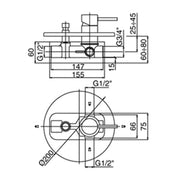 Paffoni Light miscelatore lavabo c/scarico, bidet c/scarico e doccia con deviatore by CeramicStore | Lo specialista del tuo bagno