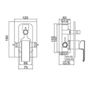 Paffoni mod. Level miscelatore incasso doccia con deviatore by CeramicStore | Lo specialista del tuo bagno