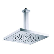 Bossini Soffione Cube 260x260 con braccio verticale H61715 by CeramicStore | Lo specialista del tuo bagno