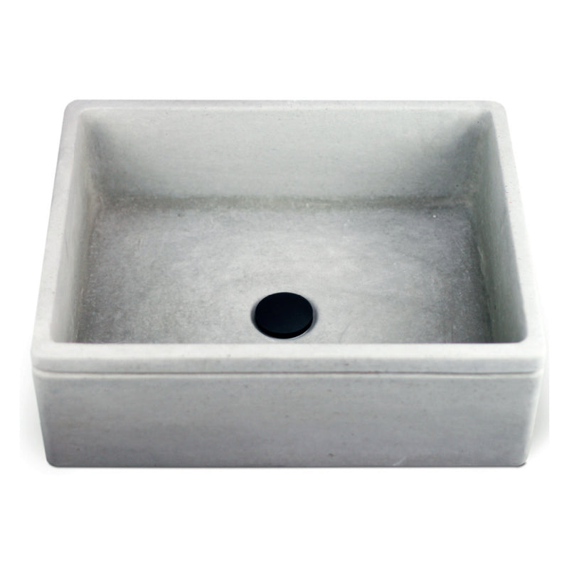 Lavello da esterno in cemento grigio cm 50x40x18h cm modello Liz by CeramicStore | Lo specialista del tuo bagno