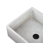 Lavello da esterno in cemento grigio cm 50x40x18h cm modello Liz by CeramicStore | Lo specialista del tuo bagno