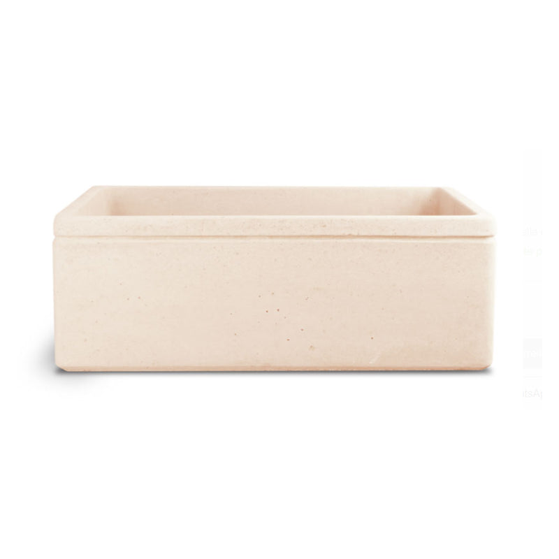 Lavello da esterno in cemento rosa antico cm 50x40x18h cm modello Liz by CeramicStore | Lo specialista del tuo bagno