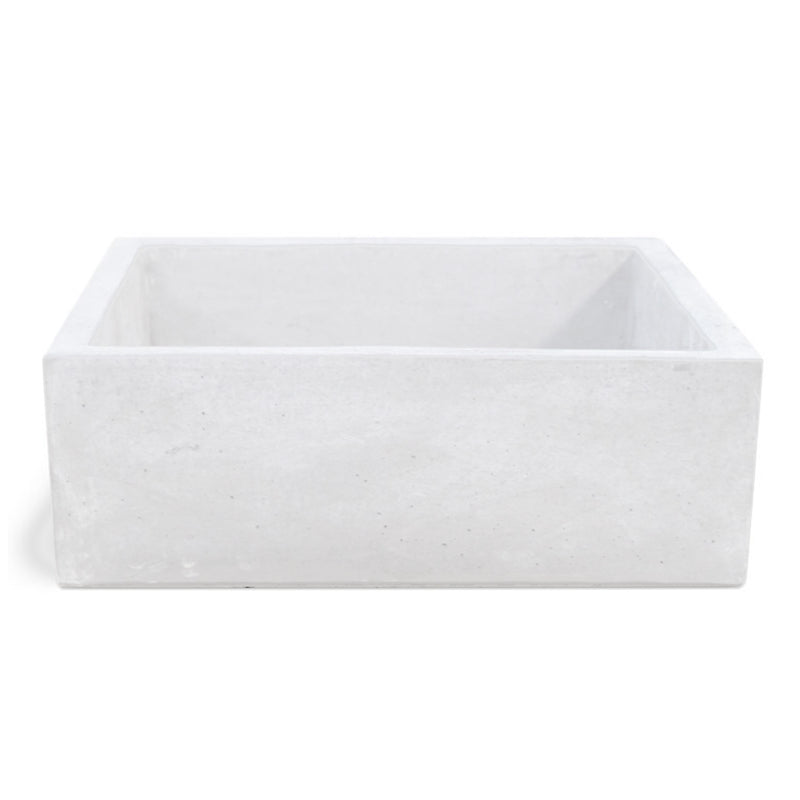 Lavello da esterno in cemento bianco cm 45x35x16h cm modello Desy by CeramicStore | Lo specialista del tuo bagno