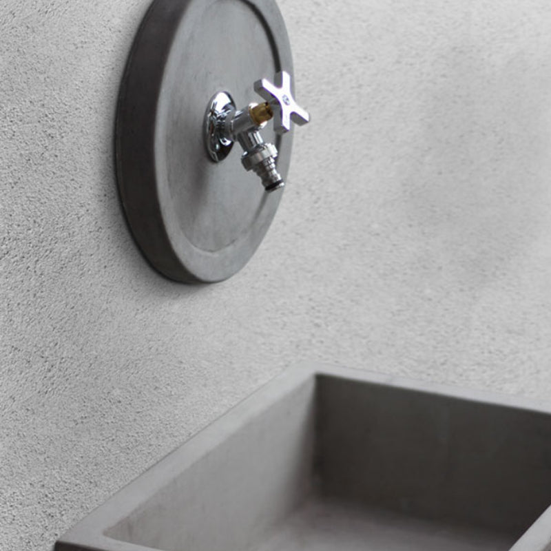 Rubinetto per fontana da giardino in ottone cromato attacco 1/2" a distanza ridotta by CeramicStore | Lo specialista del tuo bagno