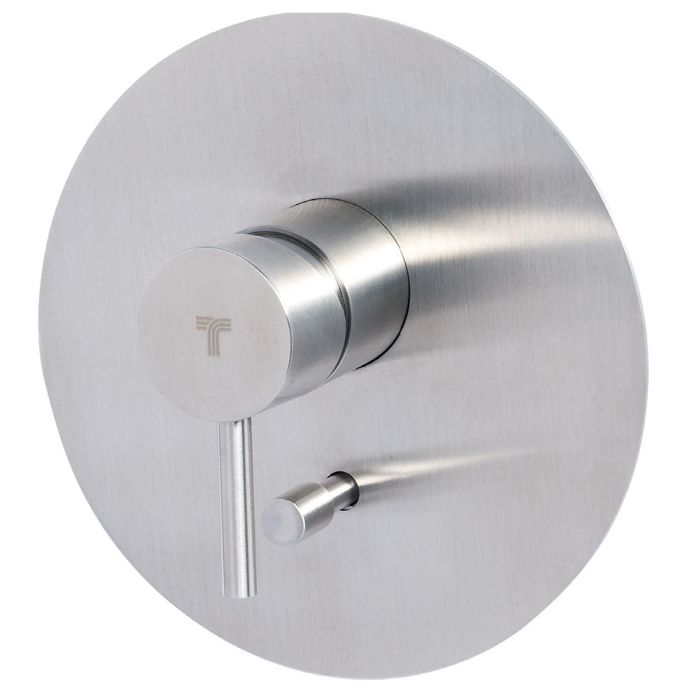 Miscelatore monocomando doccia incasso con deviatore a 2 vie in acciaio Inox Satinato collezione Nilo di Tubico by CeramicStore | Lo specialista del tuo bagno