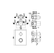 Miscelatore doccia termostatico incasso codice LIQ518NO/M 2 uscite nero opaco Paffoni Light by CeramicStore | Lo specialista del tuo bagno