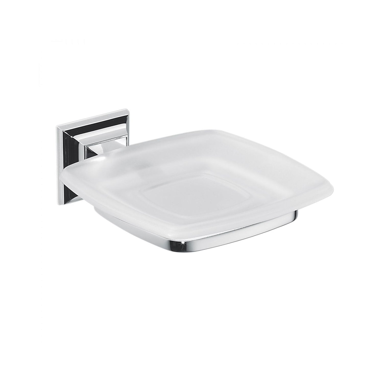 Porta sapone in ottone cromato e vetro collezione Portofino di Colombo Design by CeramicStore | Lo specialista del tuo bagno