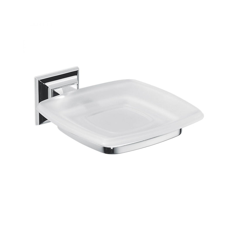 Porta sapone in ottone cromato e vetro collezione Portofino di Colombo Design by CeramicStore | Lo specialista del tuo bagno