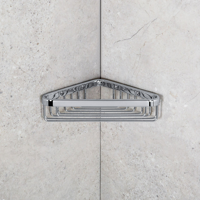 Angolare doccia 20X11 cm angolare in ottone cromato Colombo Design collezione Basic Con fissaggio a tassello by CeramicStore | Lo specialista del tuo bagno