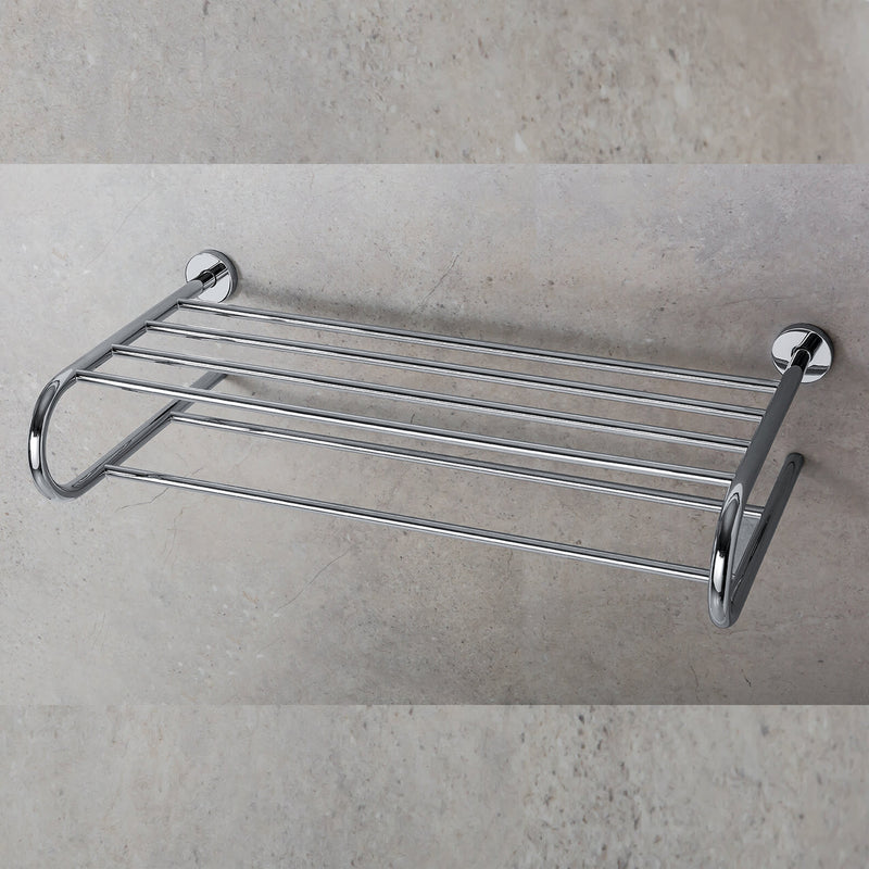 Rack porta salviette in ottone cromato Colombo Design collezione Basic Con fissaggio a tassello by CeramicStore | Lo specialista del tuo bagno
