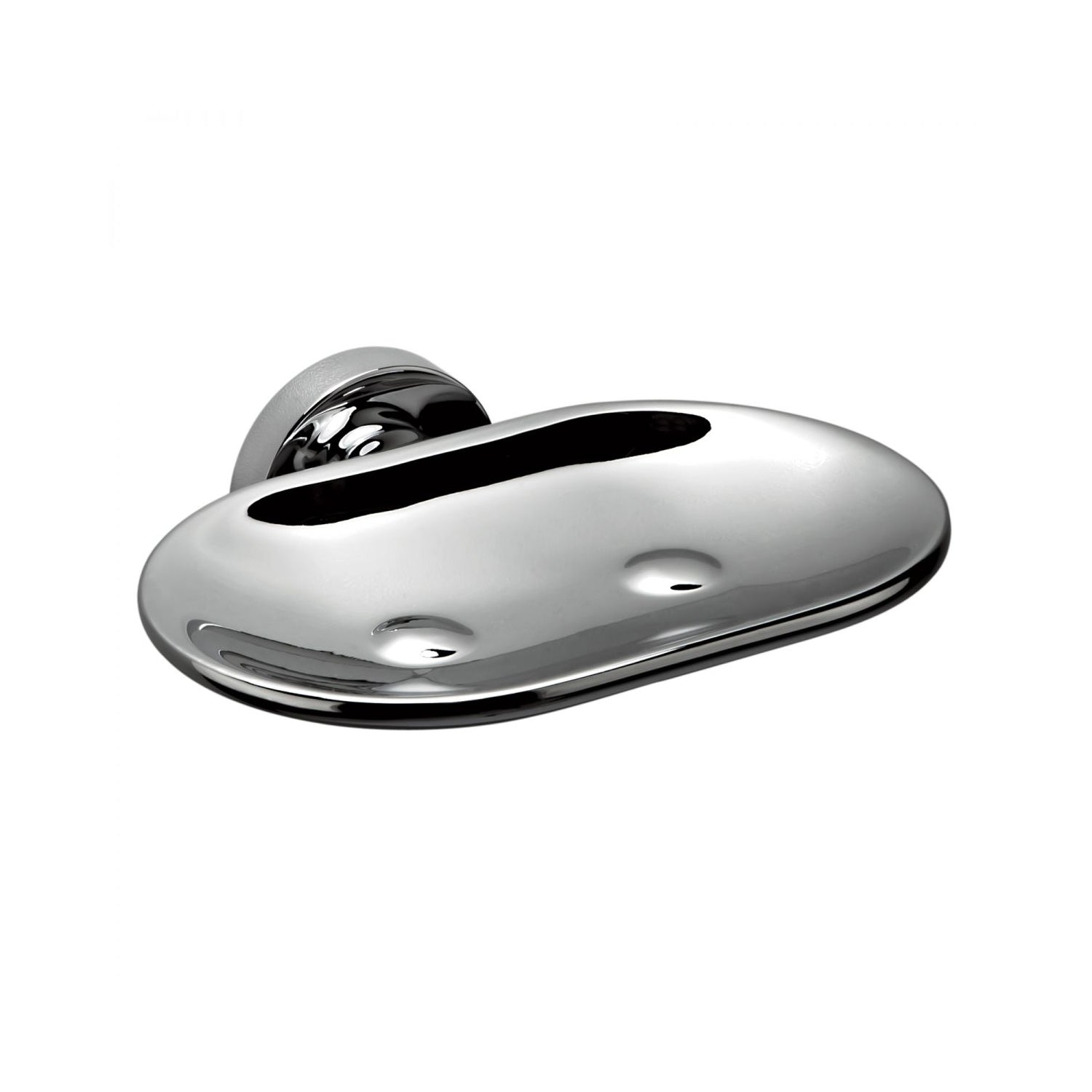 Porta sapone inamovibile in ottone cromato Colombo Design collezione Basic Con fissaggio a tassello by CeramicStore | Lo specialista del tuo bagno