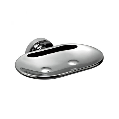 Porta sapone inamovibile in ottone cromato Colombo Design collezione Basic Con fissaggio a tassello by CeramicStore | Lo specialista del tuo bagno