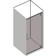 Porta doccia battente da 79 cm modello Dioniso in cristallo trasparente 6 mm Reversibile by CeramicStore | Lo specialista del tuo bagno