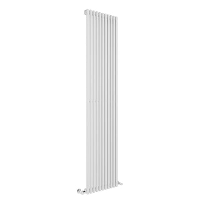 Termoarredo singolo Lazzarini 1806x392 mm interasse 392/1770 mm modello Grosseto V finitura Bianco by CeramicStore | Lo specialista del tuo bagno