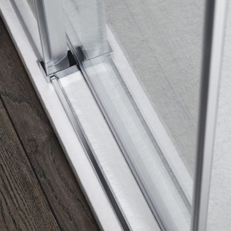 Porta doccia ad apertura scorrevole cm 100x200h modello Diomede in cristallo temperato mm 8 reversibile by CeramicStore | Lo specialista del tuo bagno
