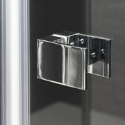Porta doccia da 100 cm con apertura a Soffietto in cristallo trasparente 6 mm temperato by CeramicStore | Lo specialista del tuo bagno