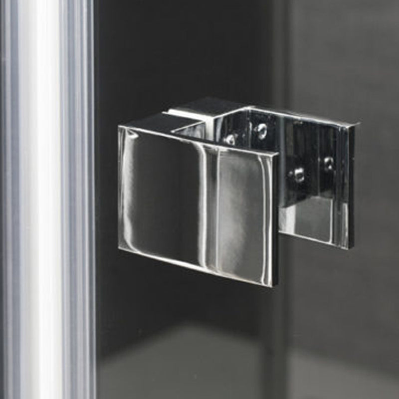 Porta doccia da 100 cm con apertura a Soffietto in cristallo trasparente 6 mm temperato by CeramicStore | Lo specialista del tuo bagno