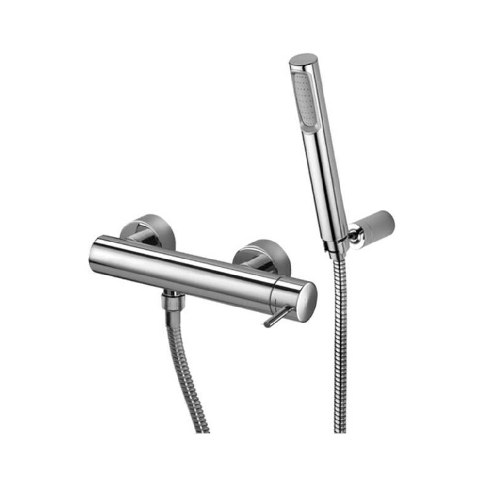 Miscelatore doccia esterna con doccetta e supporto snodato serie Birillo modello BI168DLCR cromato Paffoni by CeramicStore | Lo specialista del tuo bagno