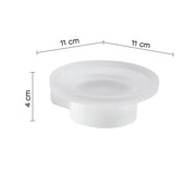 Portasapone a muro in Ottone e Cromall di Gedy serie Pirenei - Bianco Matt by CeramicStore | Lo specialista del tuo bagno
