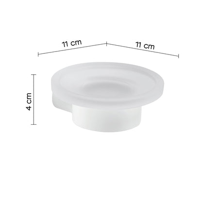 Portasapone a muro in Ottone e Cromall di Gedy serie Pirenei - Bianco Matt by CeramicStore | Lo specialista del tuo bagno