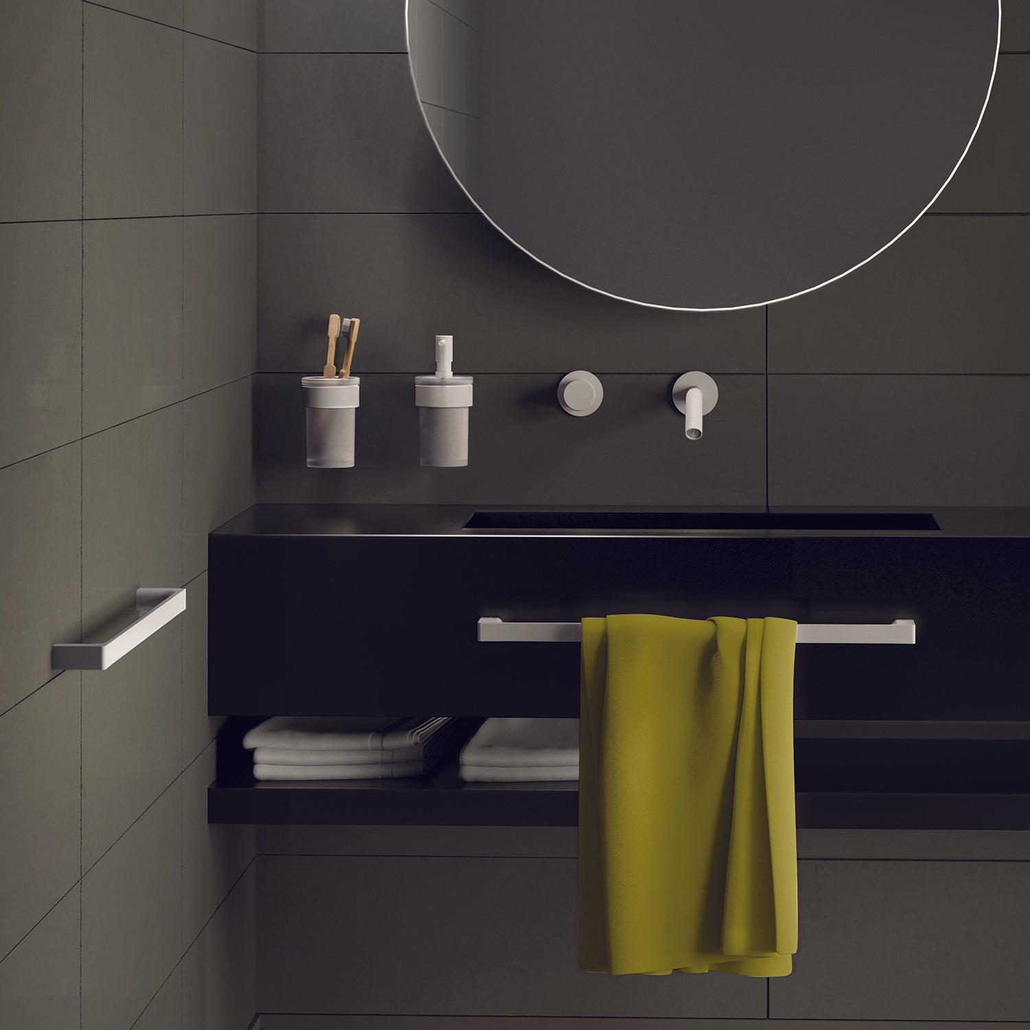 Portasapone a muro in Ottone e Cromall di Gedy serie Pirenei - Bianco Matt by CeramicStore | Lo specialista del tuo bagno