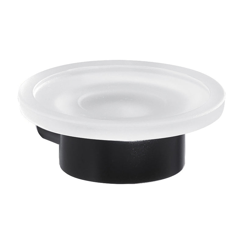 Portasapone a muro in Ottone e Cromall di Gedy serie Pirenei - Nero Matt by CeramicStore | Lo specialista del tuo bagno