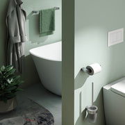 Portasapone a muro in Ottone e Cromall di Gedy serie Pirenei - Spazzolato by CeramicStore | Lo specialista del tuo bagno