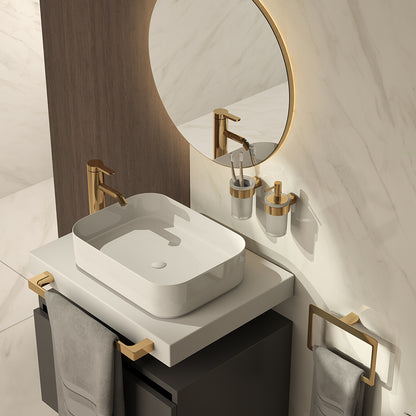 Portasapone a muro in Ottone e Cromall di Gedy serie Pirenei - Oro by CeramicStore | Lo specialista del tuo bagno