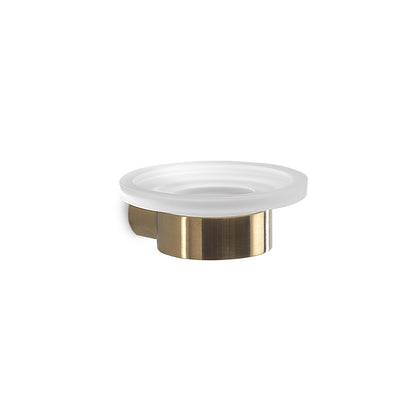 Portasapone a muro in Ottone e Cromall di Gedy serie Pirenei - Oro Matt by CeramicStore | Lo specialista del tuo bagno