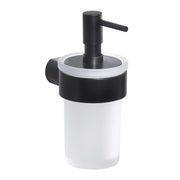 Dosasapone a muro con erogatore di Gedy serie Pirenei - Nero Matt by CeramicStore | Lo specialista del tuo bagno