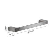 Porta asciugamani a muro Gedy serie Pirenei 35 cm - Spazzolato by CeramicStore | Lo specialista del tuo bagno