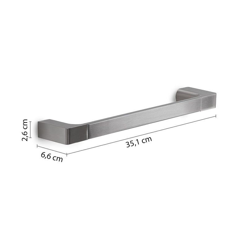 Porta asciugamani a muro Gedy serie Pirenei 35 cm - Spazzolato by CeramicStore | Lo specialista del tuo bagno