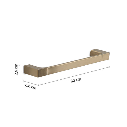 Porta asciugamani a muro Gedy serie Pirenei 35 cm - Oro Matt by CeramicStore | Lo specialista del tuo bagno