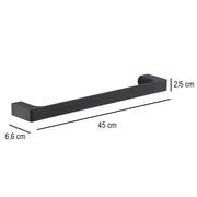 Portasalviette a muro di Gedy serie Pirenei 45 cm - Nero Matt by CeramicStore | Lo specialista del tuo bagno